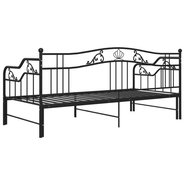 SchlafsofaGestell M669101 Schwarz - Metall - 206 x 92 x 185 cm
