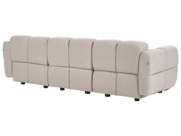 Sofa MAKSABERG 3-tlg Beige - 253 x 87 cm