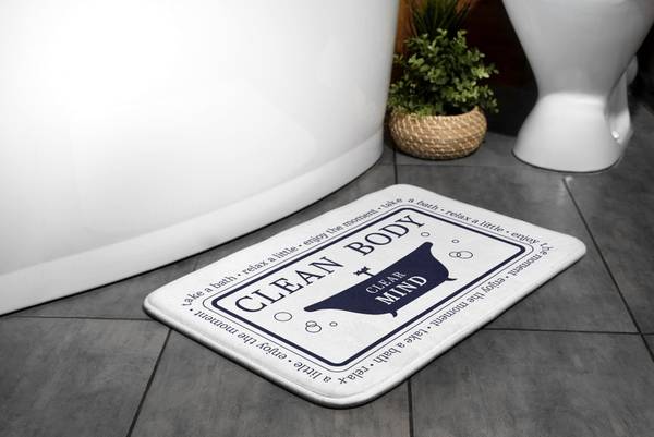 Badteppich Badewanne Bad 75 x 45 x 75 cm