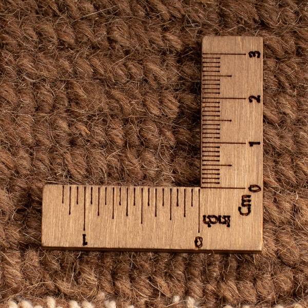 Handgeknüpft Wollteppich Braun - Wolle - 144 x 2 x 200 cm