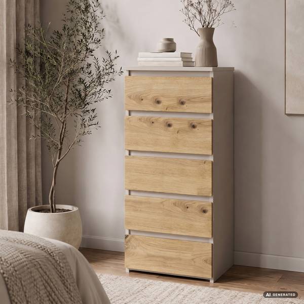 Kommode CL5 2505 Beige - Kaschmir - Eiche Dekor