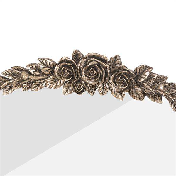 Spiegel Rose Wandspiegel Deko Spiegel Braun - Glas - 5 x 92 x 61 cm