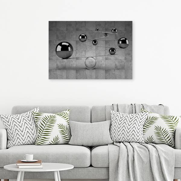 Wandbild 3d-kugeln 60 x 40 cm