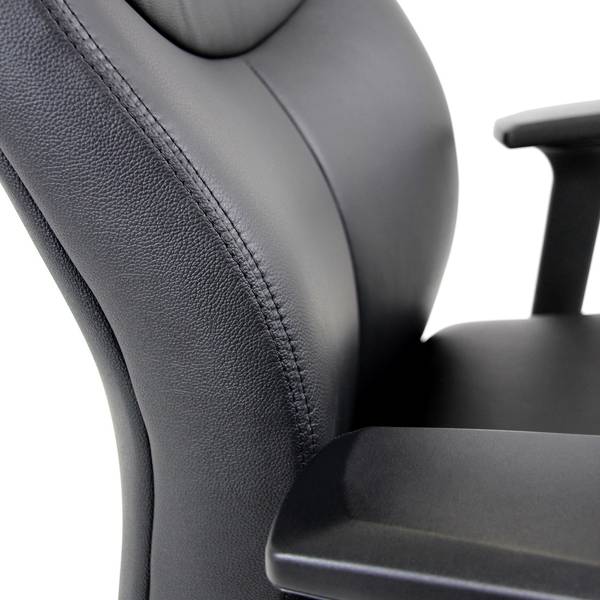 Chefsessel FERRARA Schwarz - Flachgewebe - 70 x 134 x 70 cm