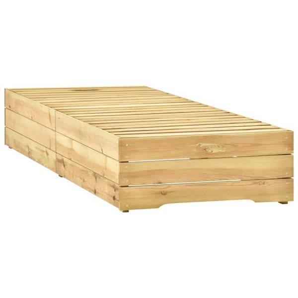 Gartenliege 315403 Braun - Kiefer - 90 x 75 x 198 cm