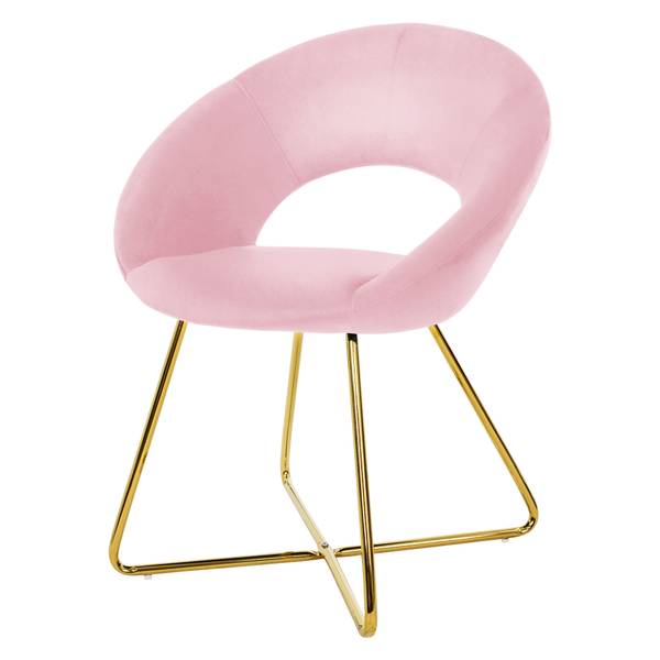 Chaise salle à manger JEREZ - Lot de 1 Rose foncé - 1 chaise