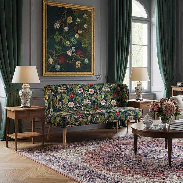 Sitzbank SOPHIA Microfaser - 65 x 87 x 140 cm