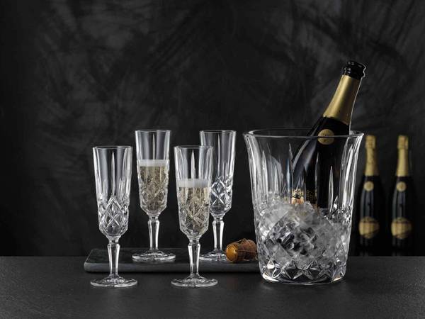 Champagnergläser Noblesse 4er Set Glas - 7 x 21 x 7 cm
