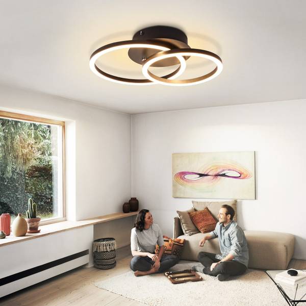 LED Plafondlamp Gallagher zwart