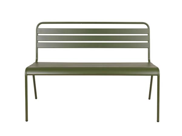 Gartenbank Max Grün - Tiefe: 120 cm