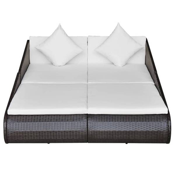 Sonnenliege 293763 Braun - Polyethylen - 200 x 55 x 110 cm