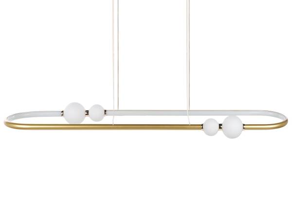 Pendelleuchten FEALE Gold - Weiß - Metall - 105 x 160 x 22 cm