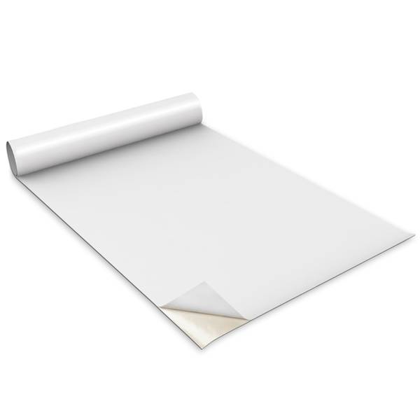Möbelfurniere Morgenlicht Weiß - Kunststoff - 100 x 50 x 1 cm