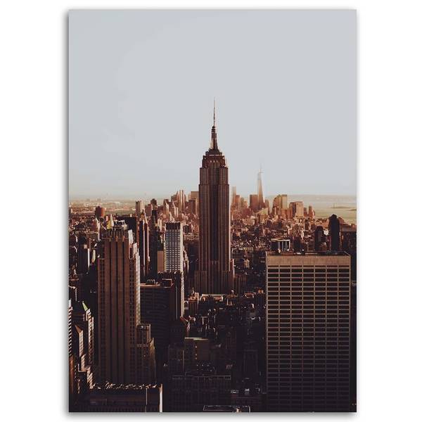 Tableau déco new york empire state 70 x 100 cm