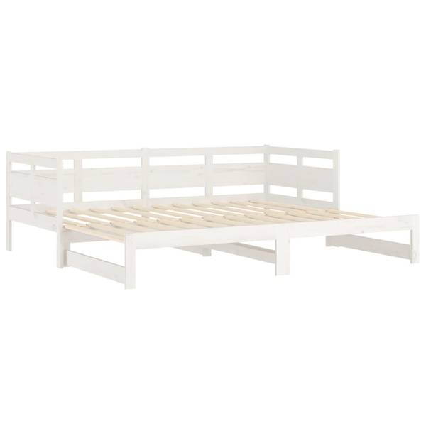 Tagesbett 3015648 Weiß - Kiefer - 181 x 66 x 203 cm