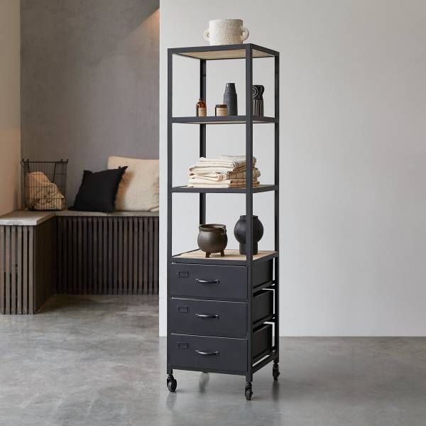 Hochschrank Industriel Anthrazit