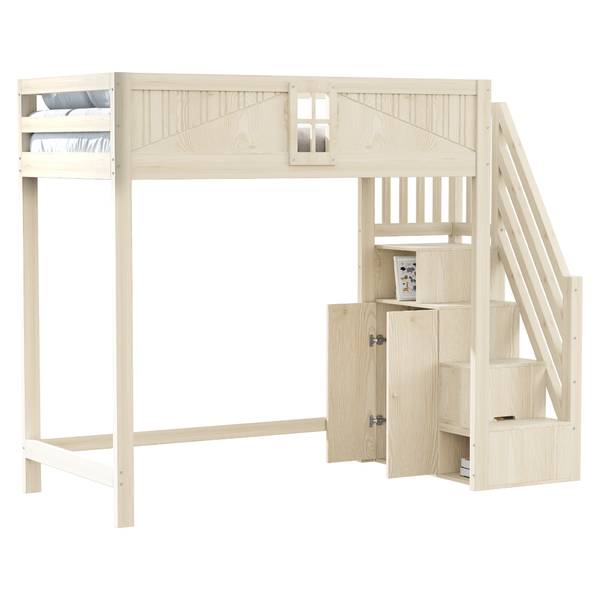 Hochbett  K-1561 Holz