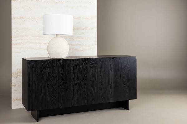 Sideboard TYRESO Schwarz - Holzwerkstoff - 160 x 80 x 42 cm