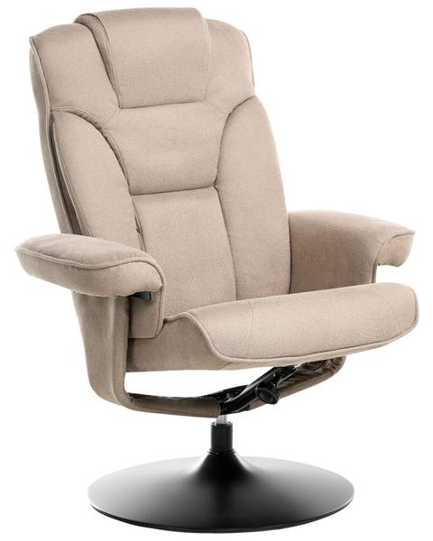 Fernsehsessel NYKS 2-tlg Beige - Schwarz - Grau - Textil - 87 x 98 x 81 cm