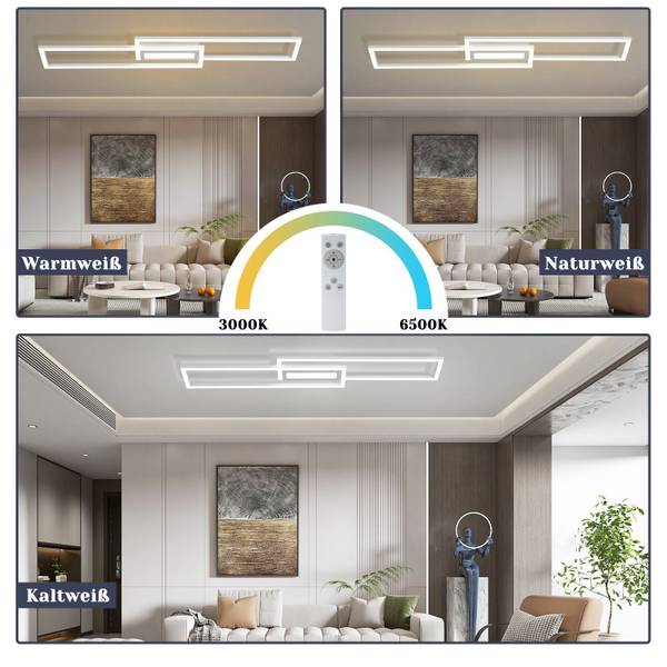LED Deckenleuchte Garcia Weiß