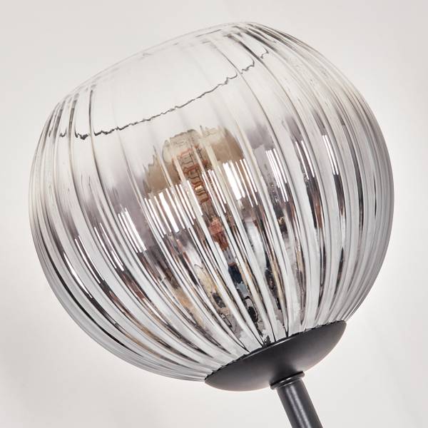 Stehlampe Cesaro Braun - Grau - Kiefer - Aluminium - Klarglas - 50 x 149 x 86 cm