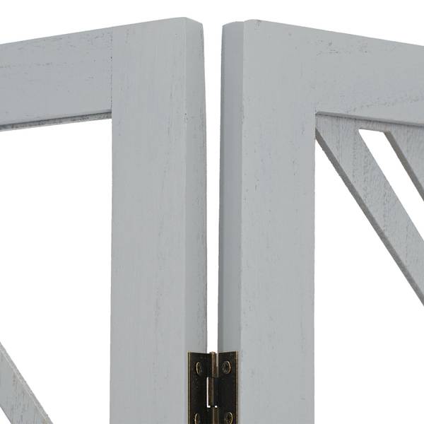 Paravent 2904 Gris - En partie en bois massif - 120 x 170 x 2 cm