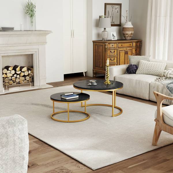Couchtisch ZY-002 Schwarz - Gold