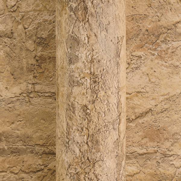 Vliestapete Raw Heritage Stone Beige - Braun - Gelb - Fleece - Vinyl - 53 x 1005 x 1 cm