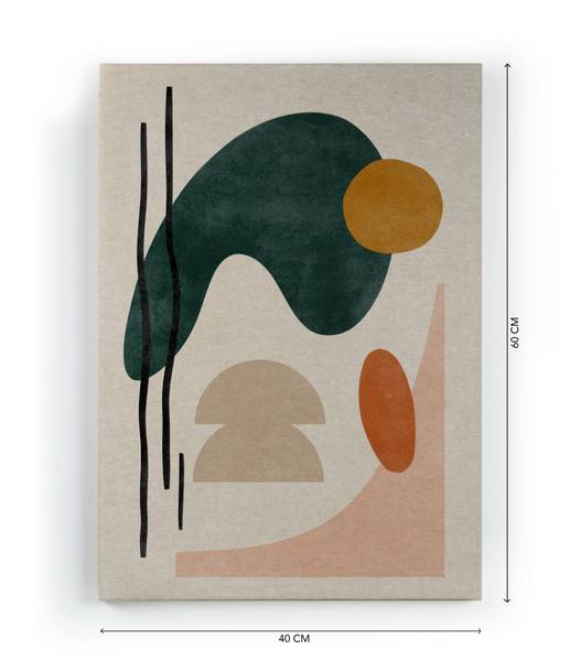 Leinwand 60x40 Abstrakte Landschaft Polyester - 3 x 60 x 40 cm