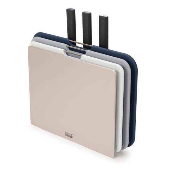 3er Set Zerkleinerer mit 3 Messern Grau - Polypropylen - 10 x 34 x 36 cm