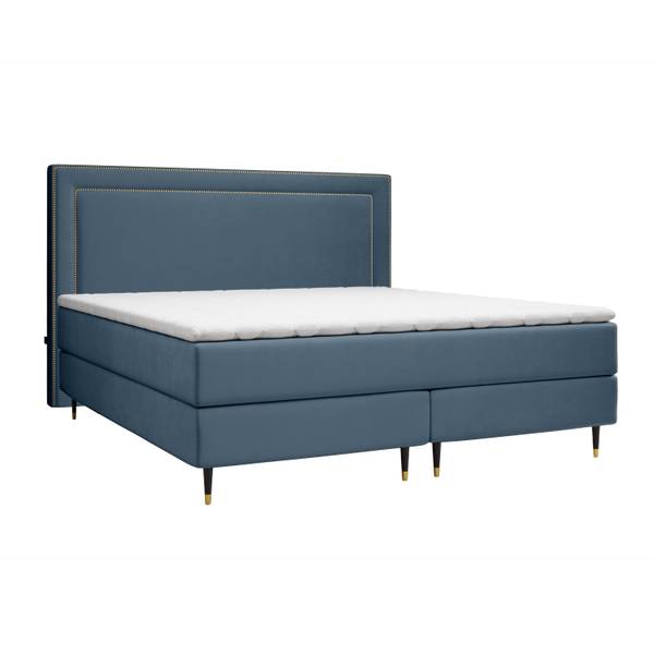 Boxspringbett Fuum Premium Blau - Breite: 140 cm