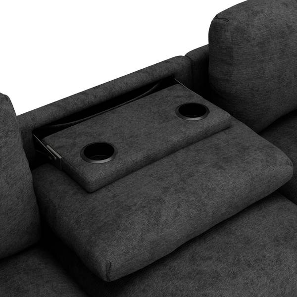 3-Sitzer Sofa ChenilKiss Grau