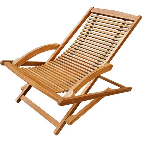 Liegestuhl X1398 Braun - Holz teilmassiv - 70 x 69 x 150 cm