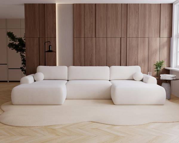 Ecksofa Aurora Weiß
