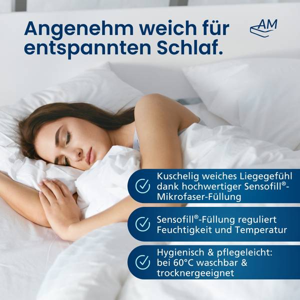 Premium Mikrofaser Kopfkissen Set Breite: 800 cm - Anzahl Teile im Set: 2