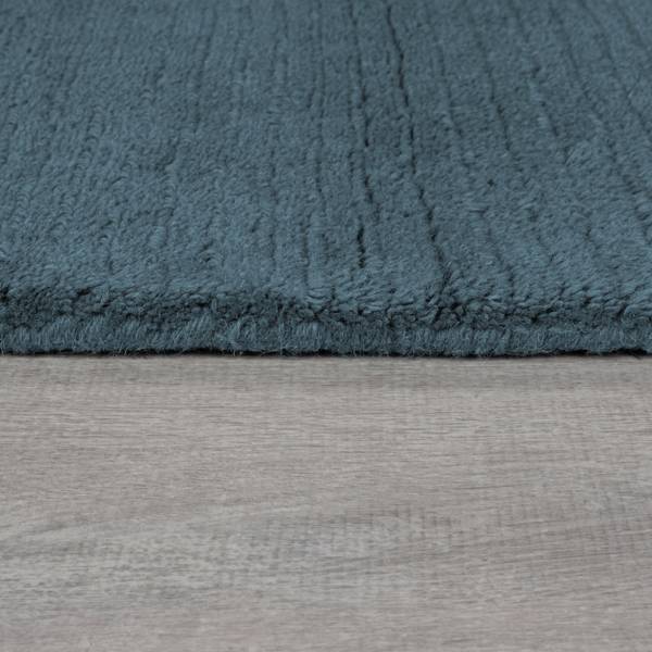 Uni Wohnzimmerteppich aus Wolle LEONE Blau