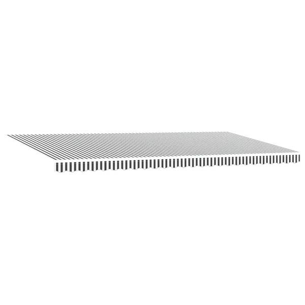 Markise 3007206 Anthrazit - Weiß - 300 x 600 cm