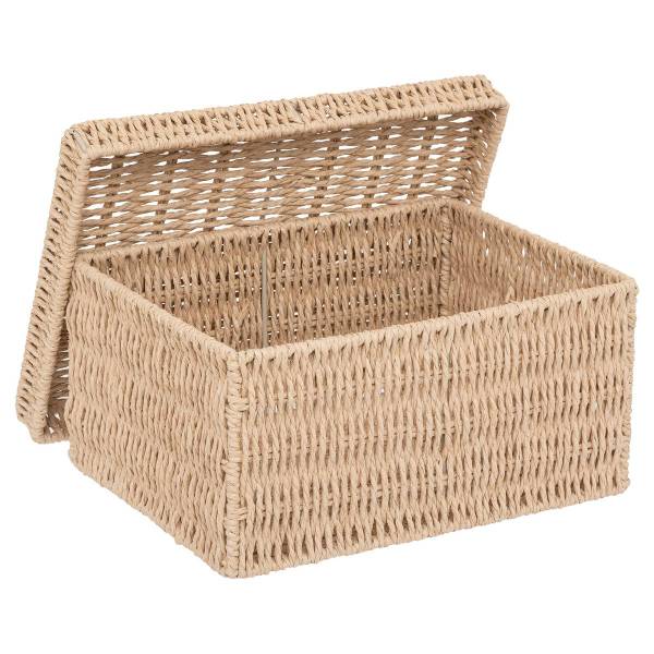 Lot de 2 boîtes range-documents KORD Beige - Papier - 24 x 15 x 32 cm