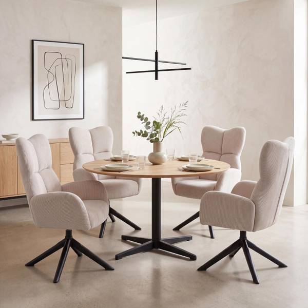 Esszimmerstuhl Q54 (2er-Set) Creme