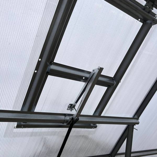 Gewächshaus-Dachfenster DROP 48x69 Silber - Stahl - 48 x 5 x 69 cm