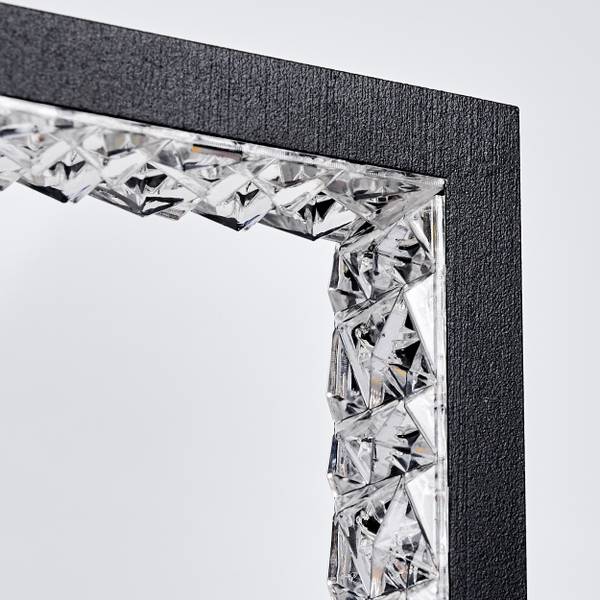 Tischleuchte Carpi Schwarz - Metall - Kunststoff - 8 x 24 x 14 cm