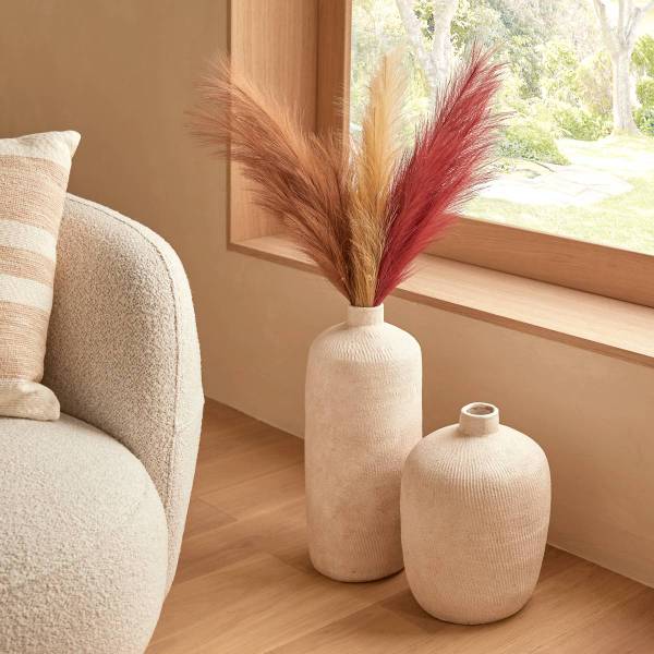 Vase ROMIA Beige - Keramik - 22 x 31 x 22 cm
