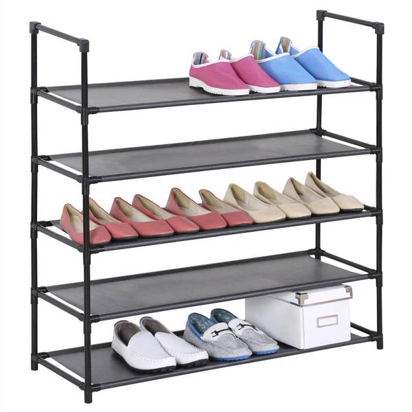 Schuhregal WILLY Schwarz - Edelstahl - 89 x 89 x 29 cm