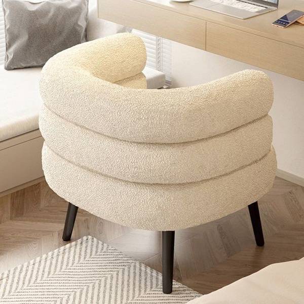 Einzelsessel AT-007 Beige - Metall - 71 x 60 x 76 cm