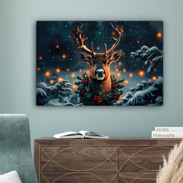 LEINWANDBILD Hirsch 60 x 40 cm