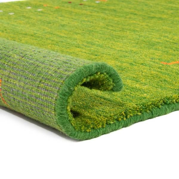 Wollteppich Läufer Fenth Grün - Tiefe: 300 cm