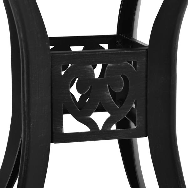 Bistroset 3011679-2 (5-teilig) Schwarz - Aluminium - 78 x 72 x 78 cm