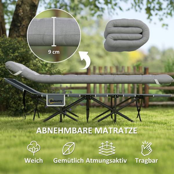 Campingbett A20-515V00LG Hellgrau