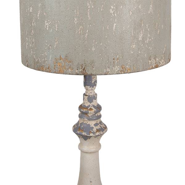 Tischlampe Sakshi Beige - Metall - 33 x 75 x 33 cm