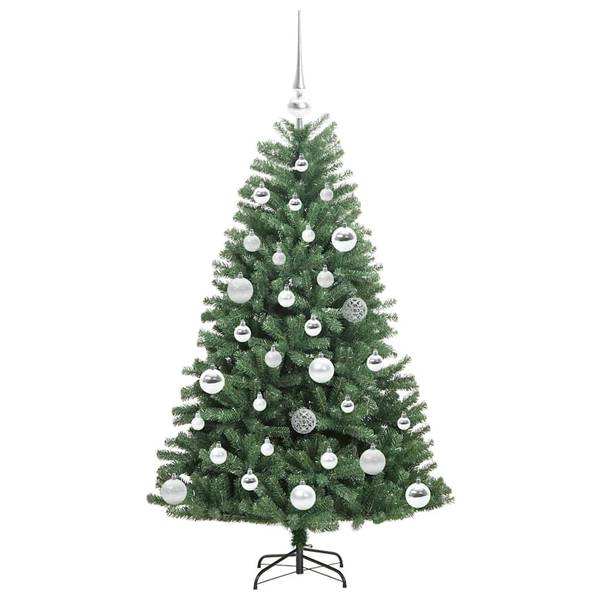 Sapin de Noël artificiel 3030476-1 Vert - Argenté - 81 x 120 x 81 cm